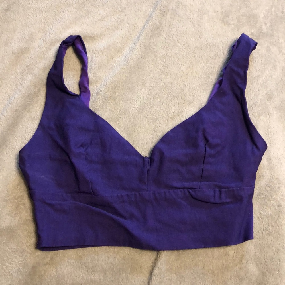 Purple crop top
